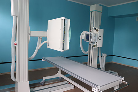 оснащенной рентгеновскими аппаратами